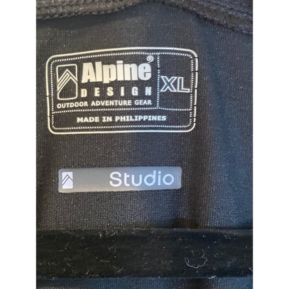 Alpine Design Black Faux Wrap Athleisure Studio Dress Women’s XL Cap Sleeves - Picture 6 of 12